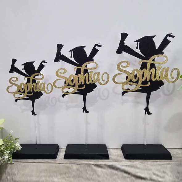 Personalized Graduation Congrats Decor Cake Topper