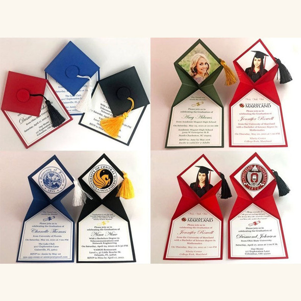 Graduation Invitation 2026 (5 pieces), College Graduation Announcement, High School Grad Party Invites