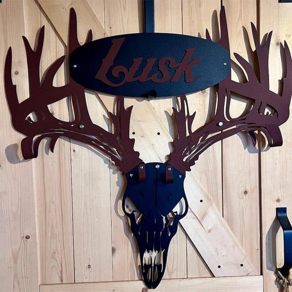 Custom made personalized metal bow holder gun and crossbow