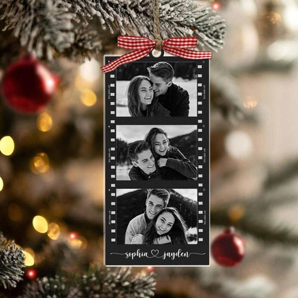 Custom Photo Strip Ornament, Christmas Ornament 2024
