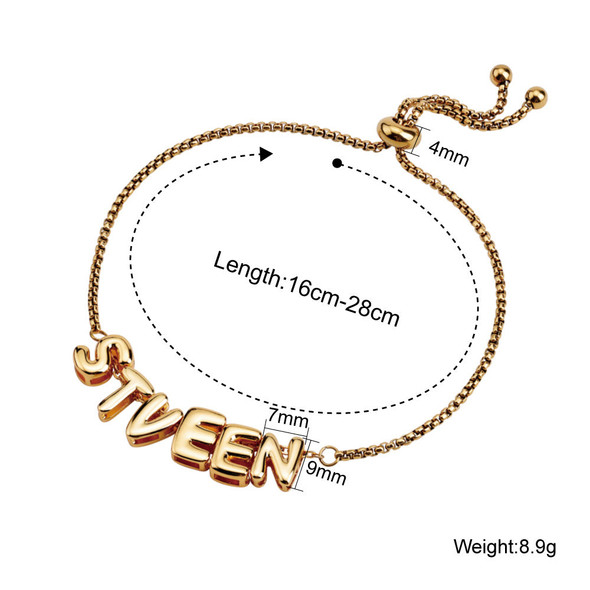 Bubble Name Bracelets, Personalized Name Bracelets