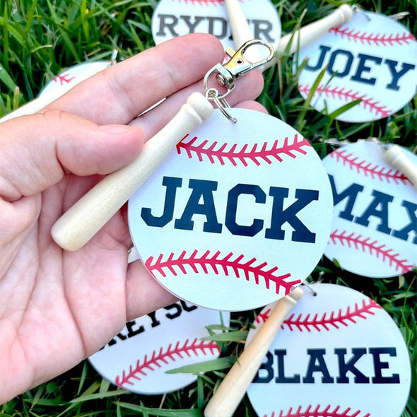 Baseball Bag Tags | Personalized Bag Tags | Custom Keychains