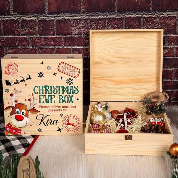 Personalised Christmas Eve Box Reindeer For Children