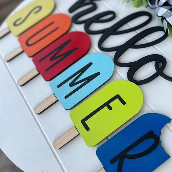 Summer Front Door Decor Hello Summer Summer Door Hanger