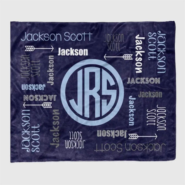 Custom Blanket with Name - Personalized Blanket