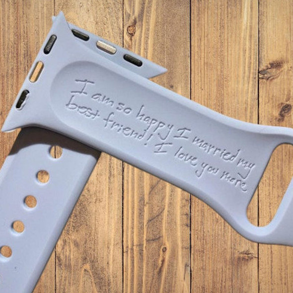 Personalized Inscription Apple Watch Bands Your Handwriting or Our Fonts