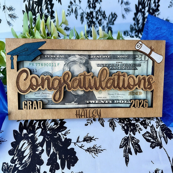 Personalized Graduation Money Holder, Cash Holder