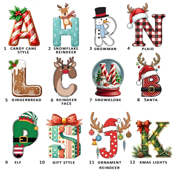 Personalized Name Christmas Gift Stickers, Gift Tag Stickers