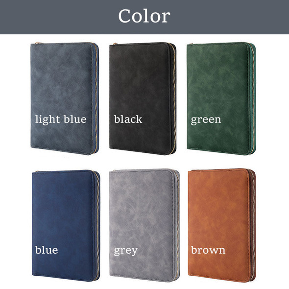 Personalized Refillable Portfolio, Custom Portfolio With Zipper,Personalized Padfolio
