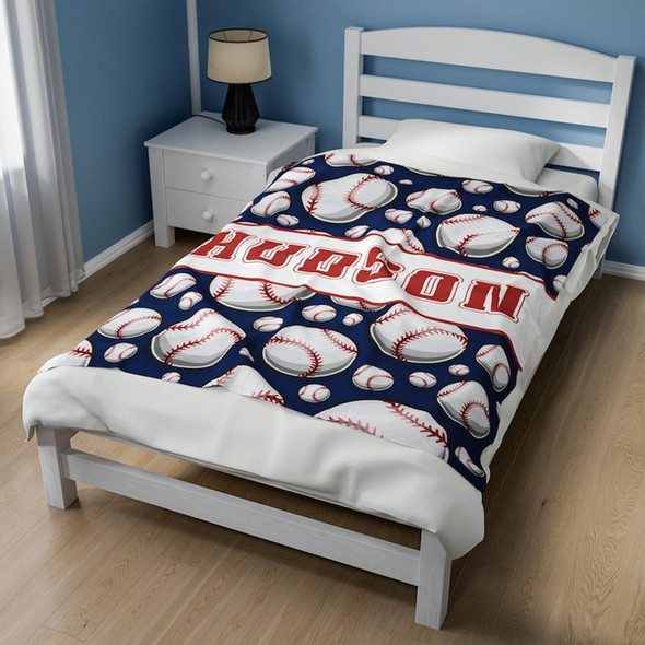 Personalized Baseball Blankets Gifts