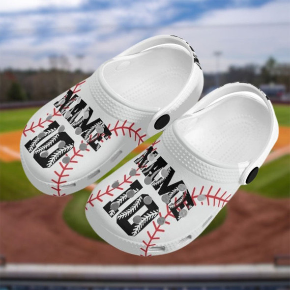 Custom Slides Personalized Baseball Clogs, Baseball Slides, Custom Slides, Gift for Baseball Player