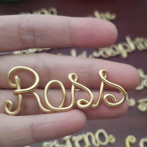 Personalised Wire Name Christmas Decoration, Custom Name Decoration