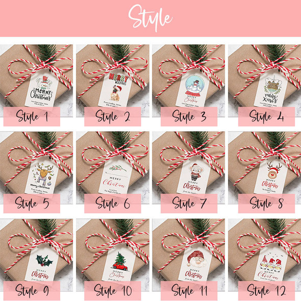 Personalized Christmas Tags  (twine/string not included)