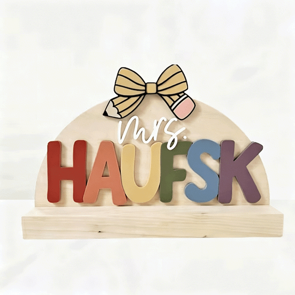 teacher desk name sign | name sign for teacher | teacher gift