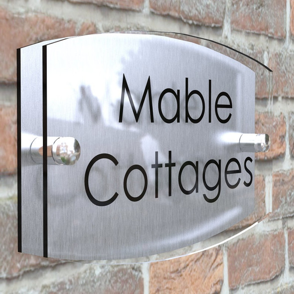Modern Contemporary Property Number Door Sign Plaque