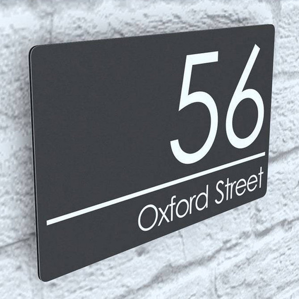 Modern Contemporary Property Number Door Sign Plaque