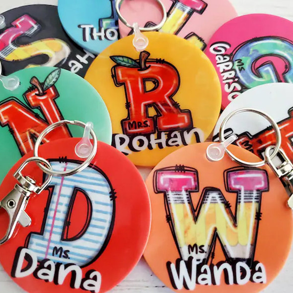 Personalized Teacher Keychain Appreciation Gift Back to School Gift