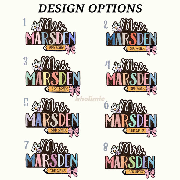 Custom Teacher Name Sign, Custom Teacher Door Sign, Teacher Appreciation Gift