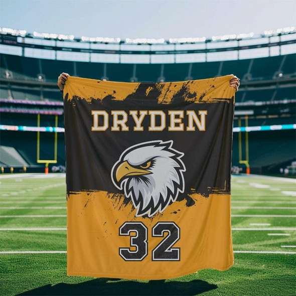 School Mascot Blanket for Team Sports Players