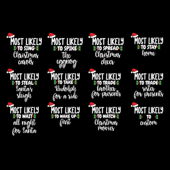 Most Likely To Christmas Shirt, Matching Family Shirts, Couples Christmas Pajamas