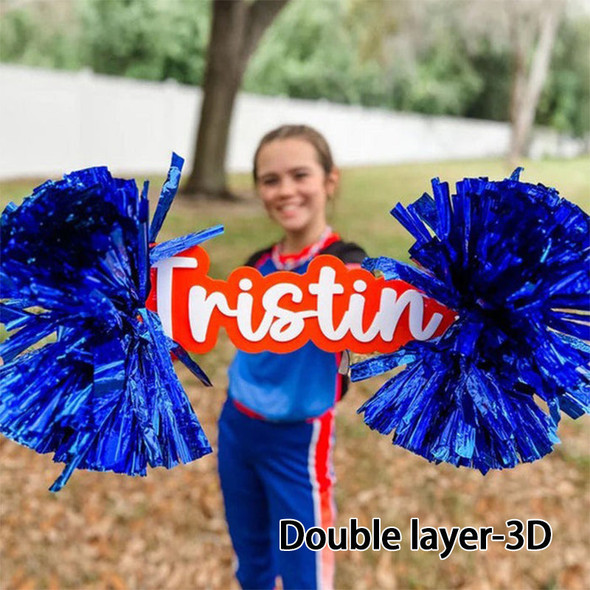 Personalized Custom Acrylic Spirit Cheer Stick Sign Custom Cheerstick