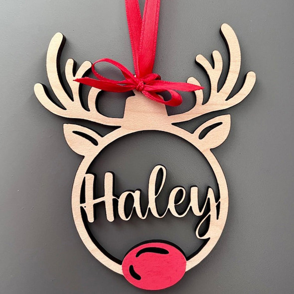 Personalized Reindeer Ornament