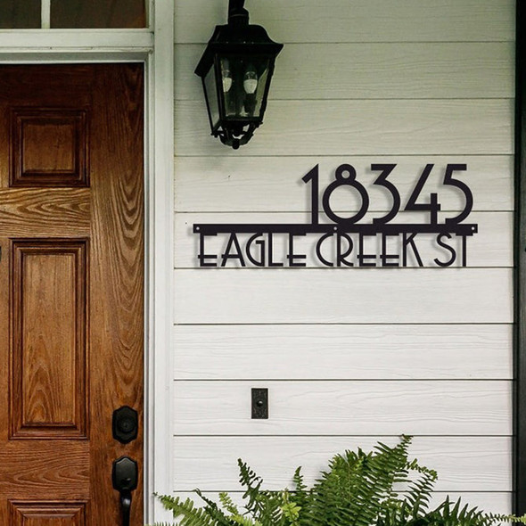 Large House Number Address Sign, Address plaque, Metal Address Sign