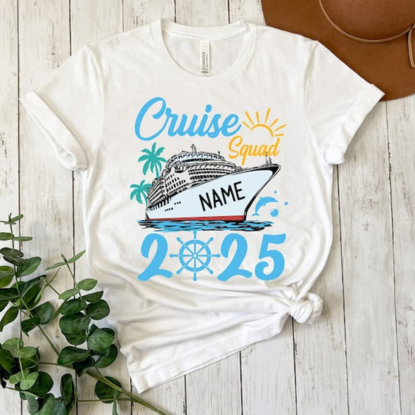 Custom Cruise Squad 2025 Shirt, Cruise Squad Shirt, Custom Cruise Squad Group Shirt for 2025 Season