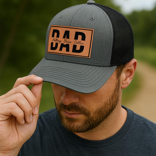 Custom Dad Hat With Kids Names-Personalized Dad Hat-Father's Day Hats