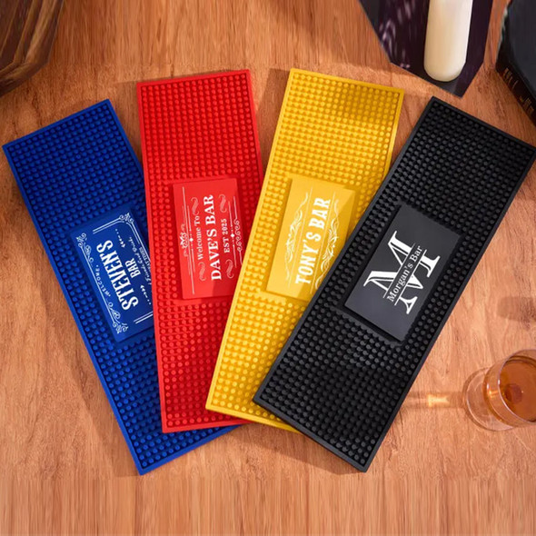 Personalized Bar Mat,Custom Bar Runner,Home Bar Pub Accessories Art