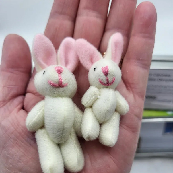 Easter Bunny Plush mummy and baby bunnies in Pocket Tin