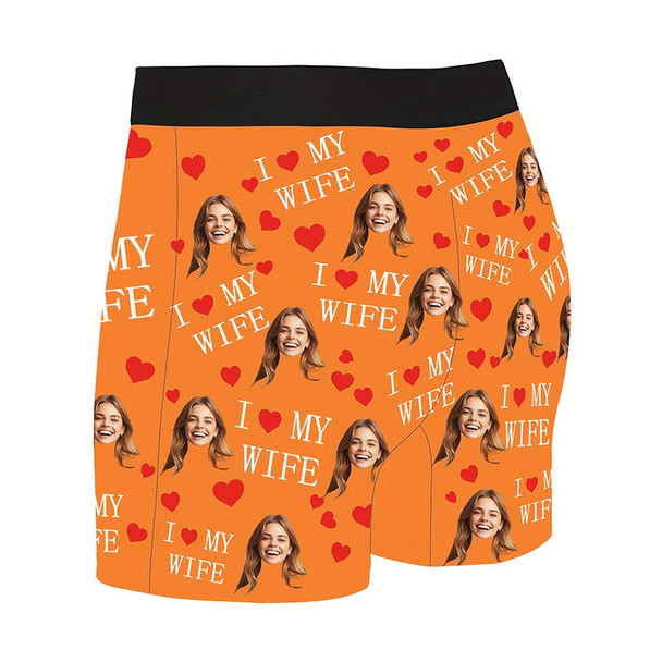 Customized Boxers with Images, Personalized Face Photo Boxers