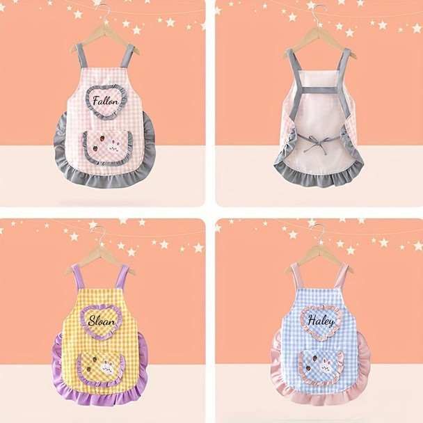 Personalized Easter Name/Number Mini Apron with Custom Embroidered Name