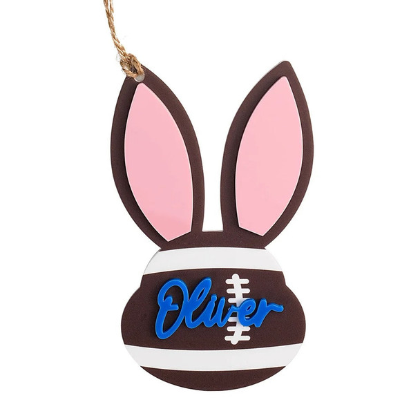 Personalized Basketball Baseball Softball Sports Acrylic Easter Bunny Basket