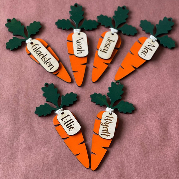 Easter Basket Tag, Easter Tag, Easter Ornament, Carrot Tag