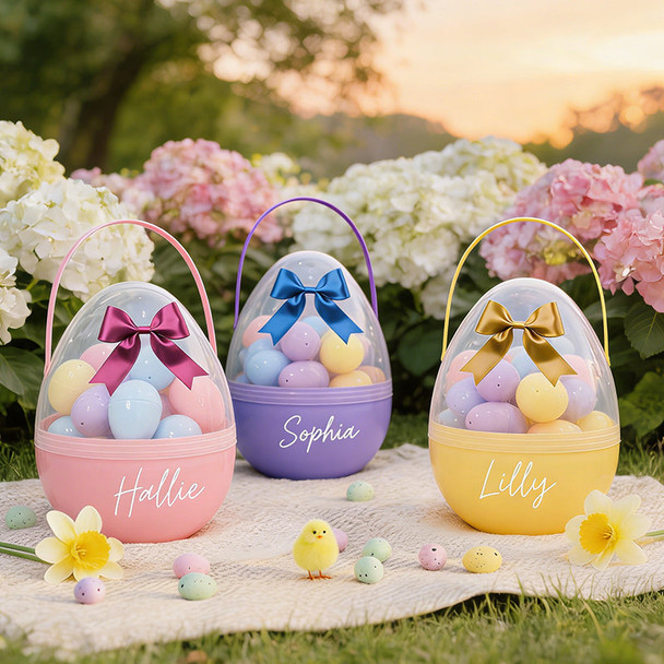 Personalised Giant Fillable Easter Egg - 30 Smaller Eggs Included