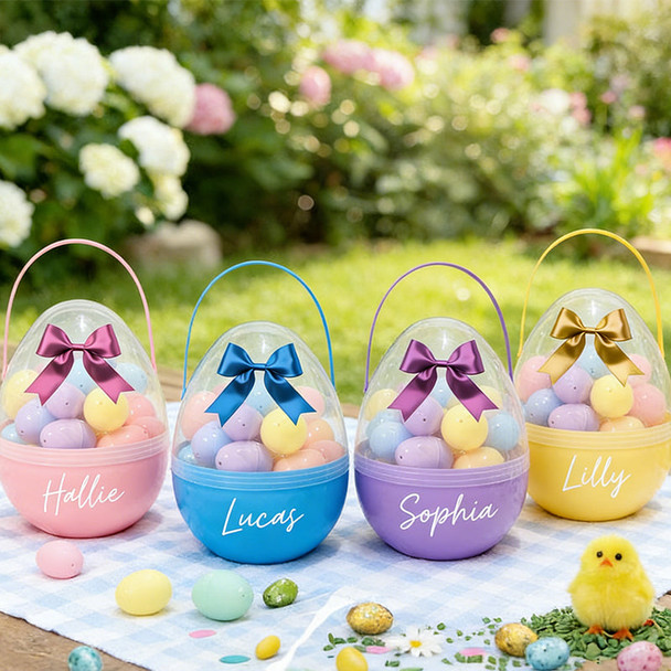 Personalised Giant Fillable Easter Egg - 30 Smaller Eggs Included