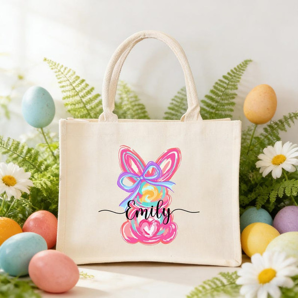 Personalized Easter Bag with Name,Easter Basket gift