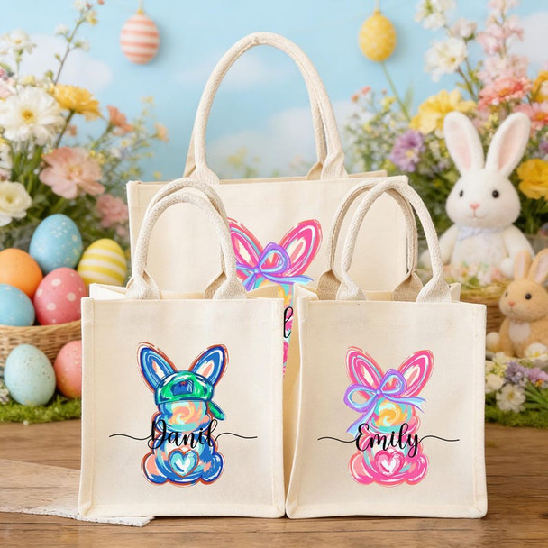 Personalized Easter Bag with Name,Easter Basket gift