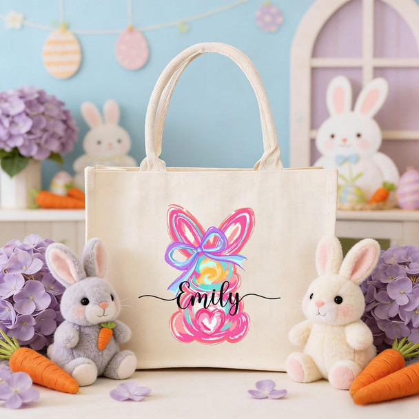 Personalized Easter Bag with Name,Easter Basket gift