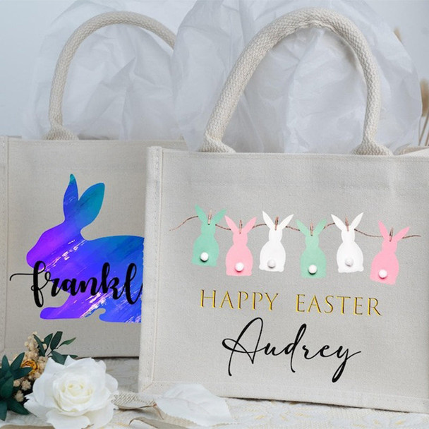 Personalized Easter Bag with Name,Easter Basket gift
