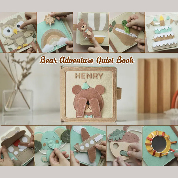 Handmade felt quiet book  First birthday present, Busy book