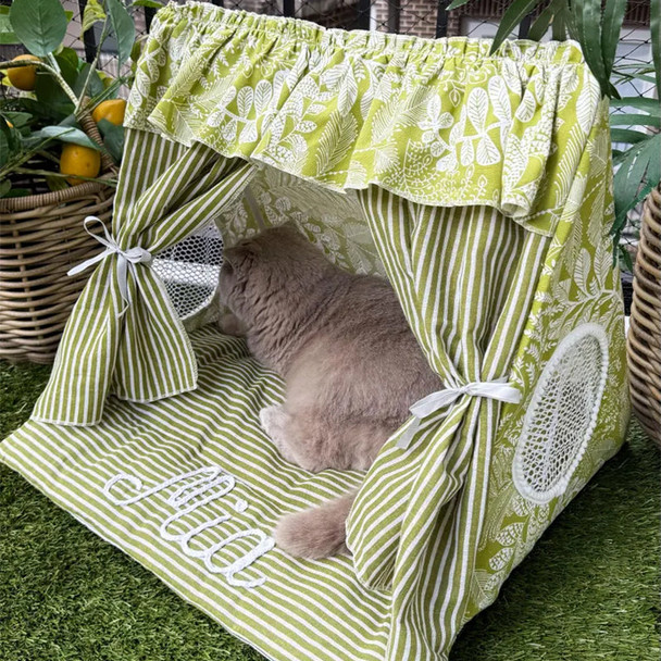 Personalized Cat Tent Custom Embroidered Name