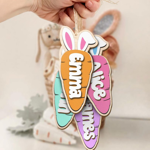Personalized Carrot Easter Basket Tags| Easter Name tags
