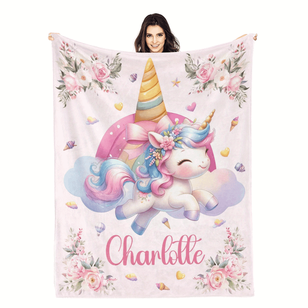 Personalized Name Flannel Blanket