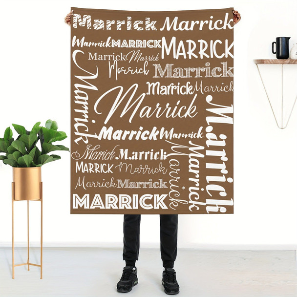 Personalized Flannel Blanket Custom with Name