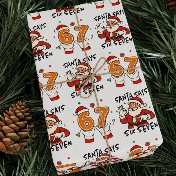 67 Christmas Wrapping Paper, 6 7 Wrapping Paper