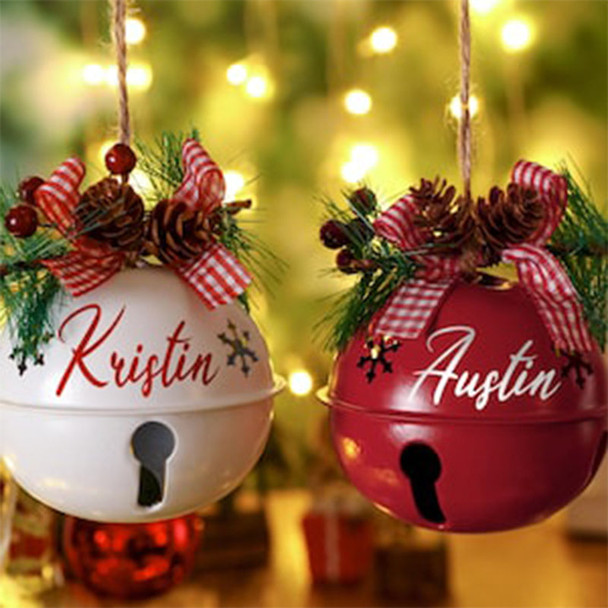 Personalized Christmas Tree Ornament,Custom 2025 Jingle Bell