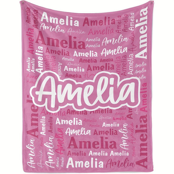 Custom Blanket Personalized Name Blanket Christmas Customized Gifts