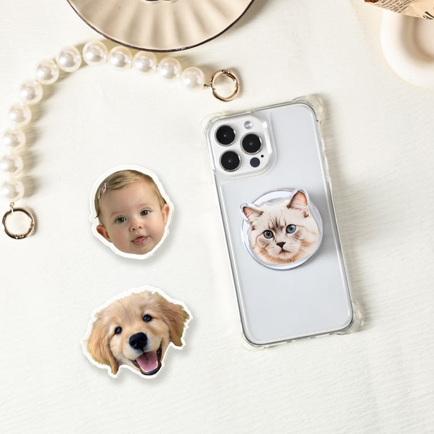 Custom Pet Face Phone Grip with